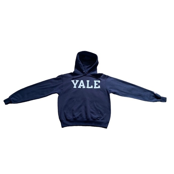 Vintage Yale University Champion Reverse Weave Navy Hoodie Sweatshirt Size Sm. - Picture 5 of 14